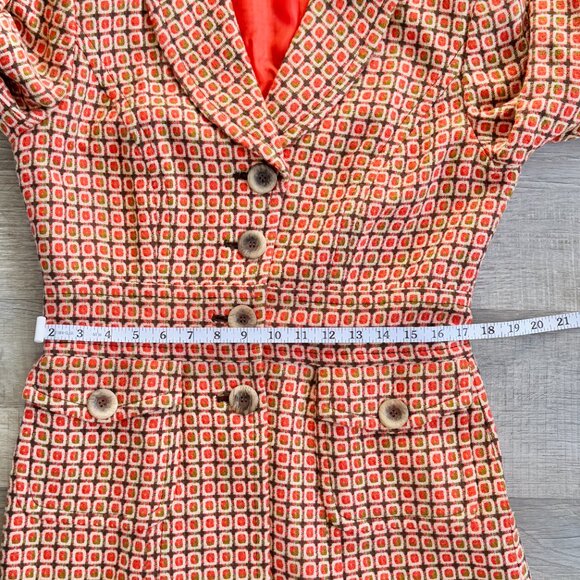 Vintage Focus 2000 Retro inspired fitted coat (size 8) - Picture 11 of 15